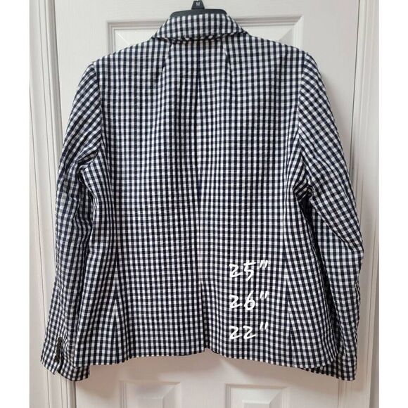 J.Crew Women's Gingham Blazer 14 - Picture 4 of 12